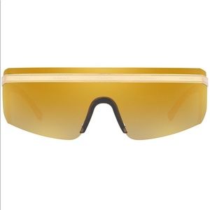 Versace Logo band visor sunglasses